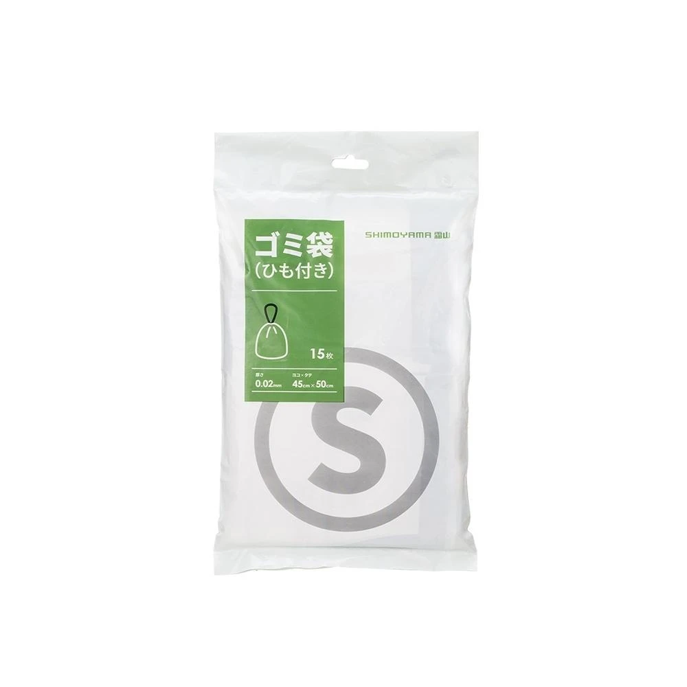 【SHIMOYAMA 霜山】抽繩式自動收口垃圾袋-15入-多款可選