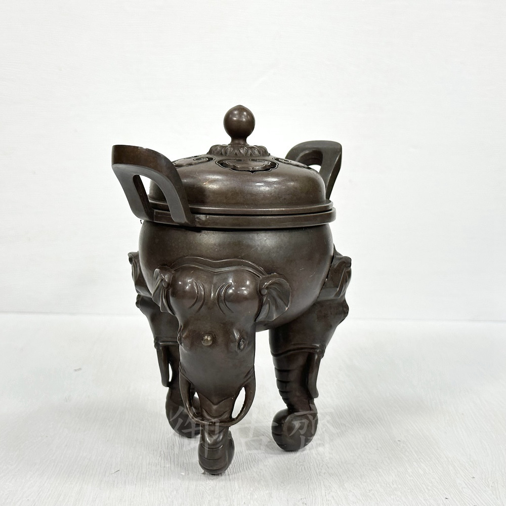 銅細工 高脚鼎式三足香炉 香篆薫炉 盤香 線香 供養香炉 銅細工 高脚鼎式三足香炉 香篆薫炉 盤香 線香