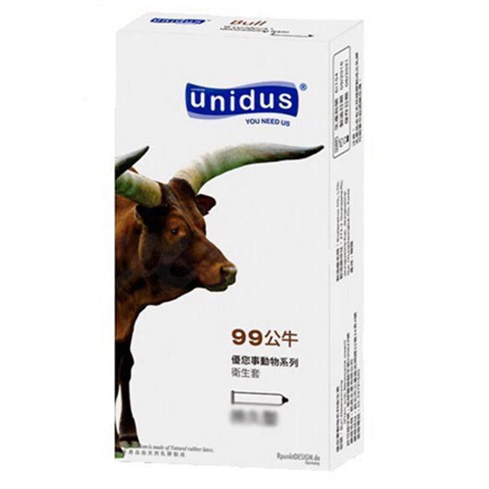 【UNIDUS】快速出貨 unidus優您事 動物系列保險套-99公牛-久戰型 12入 衛生套
