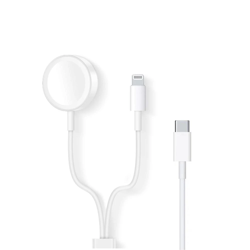 Lococo樂客客 apple iwatch蘋果手錶二合一雙用充電線充電器-Type-C版