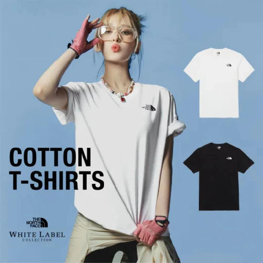 【The North Face】現貨-北臉基礎款小LOGO/CORE 1966 COTTON S/S純棉短袖T恤(多款多色) 白標 純棉短T-shirt 素T 情侶同款 中性款