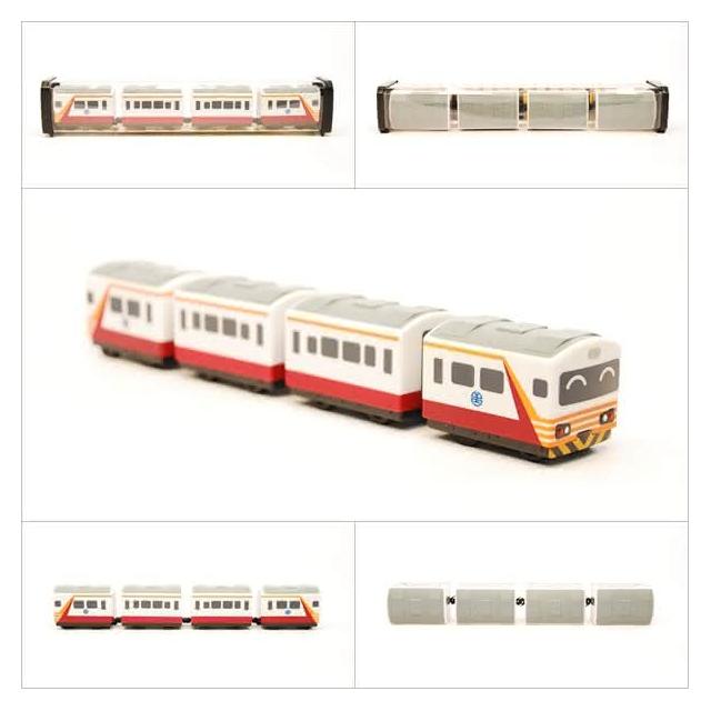 台鐵紅斑馬號自強號列車EMU1200型鐵支路4節迴力小列車迴力車火車 台鐵紅斑馬號自強號列車EMU1200型鐵支路4節迴力小列車迴力車火車