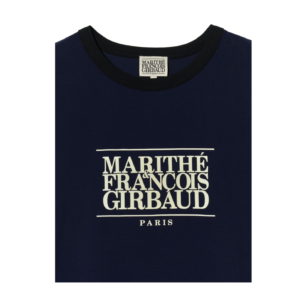 新作韓国アイドル着用【MARITHE】CLASSIC LOGO COLOR POINT TEE CLASSIC LOGO COLOR POINT TEE navy - MARITHÉ+FRANҪOIS GIRBAUD