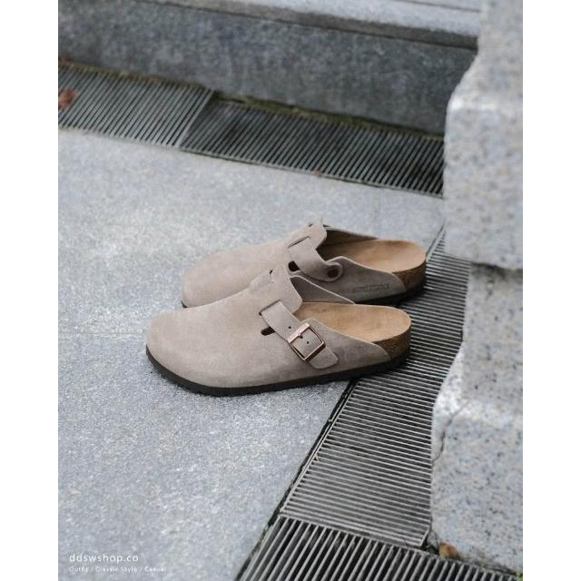 【BIRKENSTOCK 勃肯】Birkenstock Boston Taupe 勃肯拖鞋 麂皮 0060461 0060463
