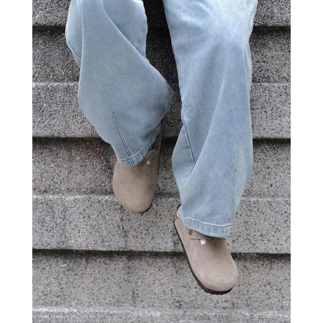 【BIRKENSTOCK 勃肯】Birkenstock Boston Taupe 勃肯拖鞋 麂皮 0060461 0060463