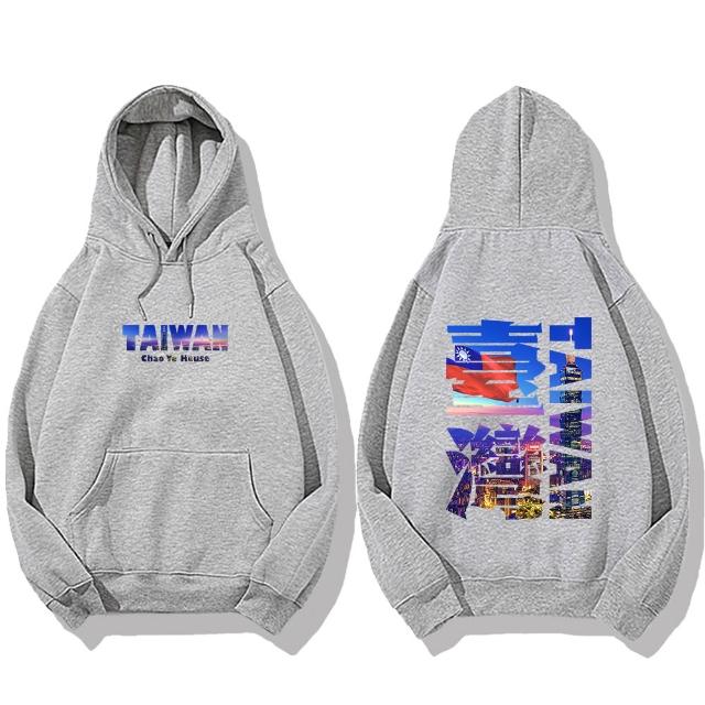 【潮野屋】臺灣 TAIWAN 國旗 帽T 刷毛 長袖上衣 文字風 街頭穿搭 潮流服飾 WDD-3268
