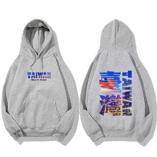 【潮野屋】臺灣 TAIWAN 國旗 帽T 刷毛 長袖上衣 文字風 街頭穿搭 潮流服飾 WDD-3268