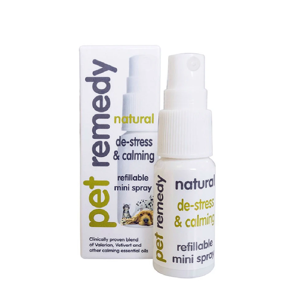 Pet remedy放輕鬆 天然草本寵物費洛蒙  噴霧隨身瓶 15ml(犬貓適用 情緒調節/對抗壓力和焦慮 貓咪費洛蒙)