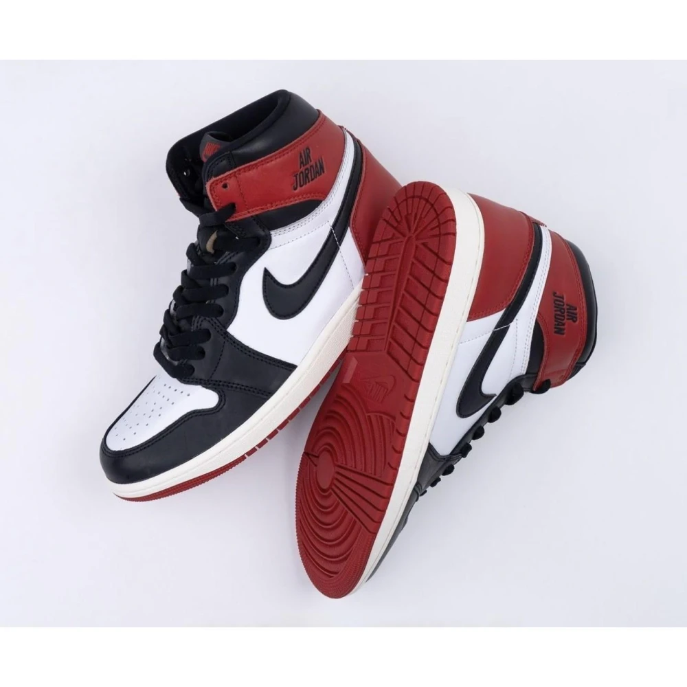 【NIKE 耐吉】Air Jordan 1 High OG Black Toe Reimagined 黑腳趾 黑紅 男鞋 DZ5485-106