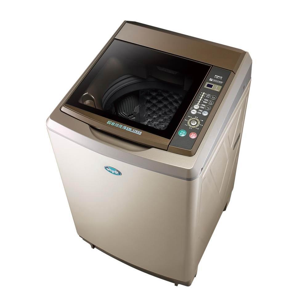 【SANLUX 台灣三洋】超音波洗衣機 容量  17kg 香檳金 SW-17NS6