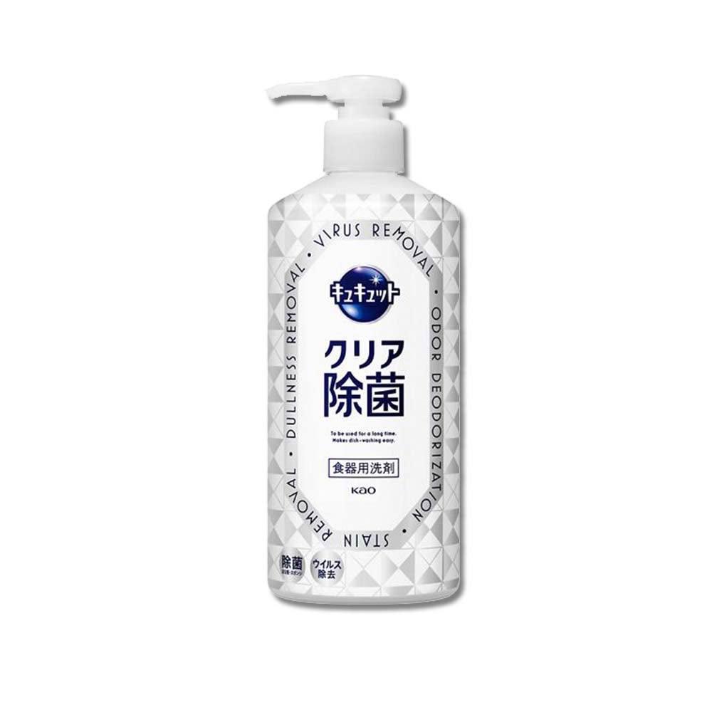 【Kao 花王】 CUCUTE珂珂透-按壓式洗碗精-葡萄柚香500ml 大白瓶 KAO花王去油除漬高效濃縮泡沫食器洗滌清潔劑廚房餐具砧板海綿洗碗劑食器去污漬洗潔