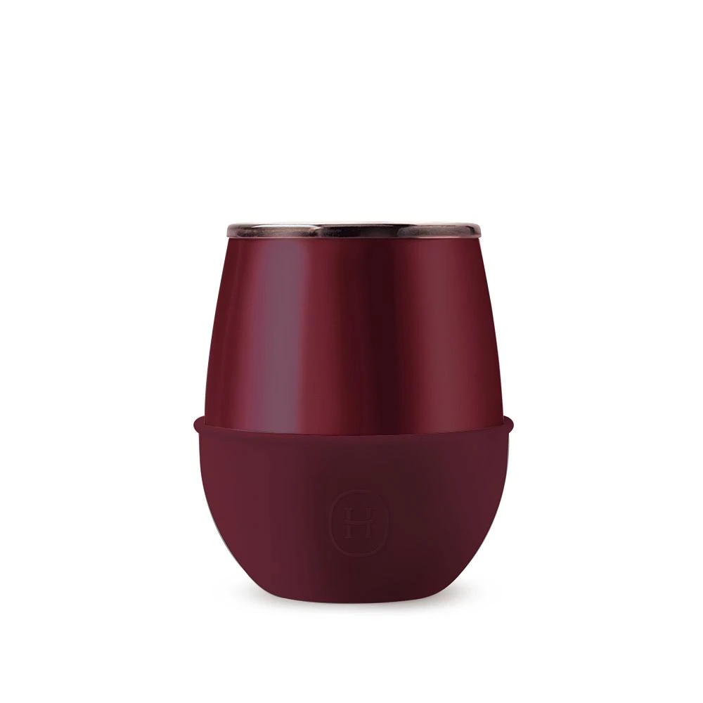 【HYDY】雙層隨行保溫杯 240ml 勃根地杯 (野櫻桃) 蛋型杯 保溫杯 咖啡杯 交換禮物 聖誕禮物 送禮 生日禮物 禮品