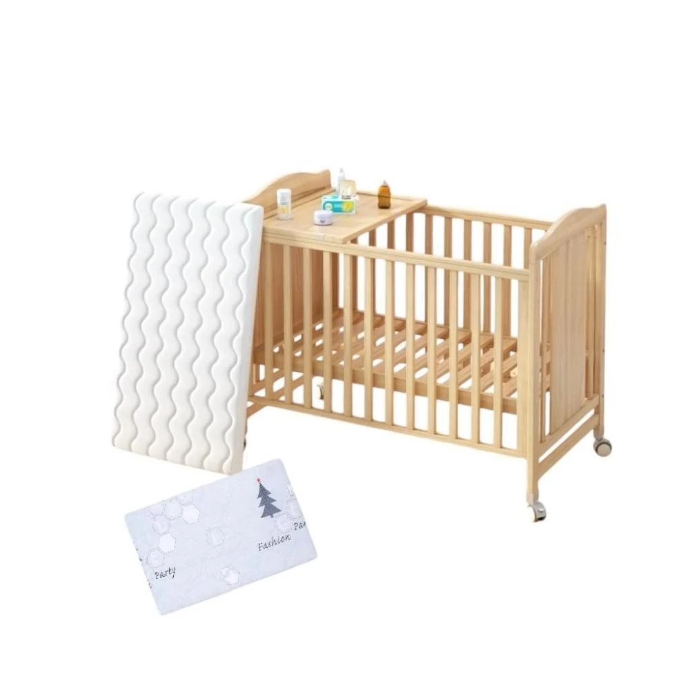 現貨 Mykidz 嬰兒床 (規格:原木嬰兒床+床墊) 嬰兒成長床  多功能嬰兒床   延伸床