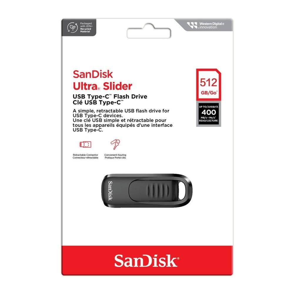 Ultra Slider 512GB USB 3.2 Type-C 隨身碟 傳輸速度高達 400MB s  貨