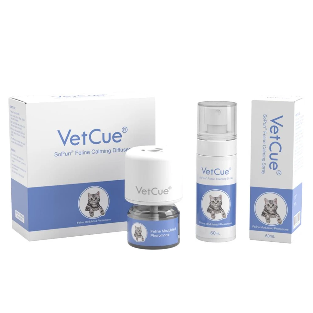 【Virbac 維克】VetCue舒普 貓咪調和型費洛蒙 插電組 噴劑 費洛蒙 放輕鬆
