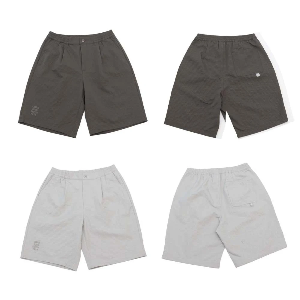 【KANGOL】英國 袋鼠 壓紋休閒 套裝 短褲 65258540 衣服