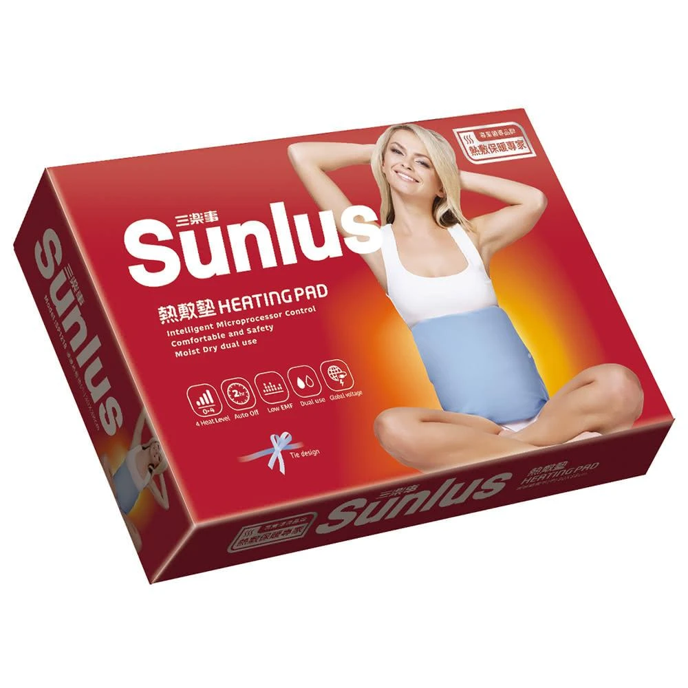 【Sunlus 三樂事】新款SP1218熱敷墊30x38cm(藍色布套 2023新款)