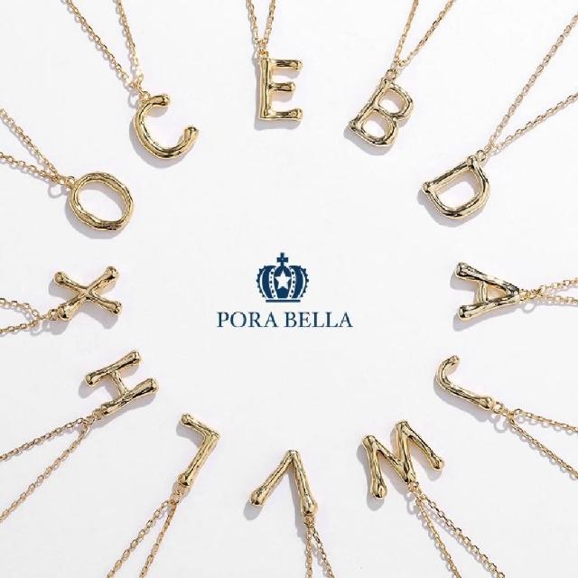 Porabella】925純銀字母項鍊英文字母項鍊告白姊妹ins風純銀項鍊