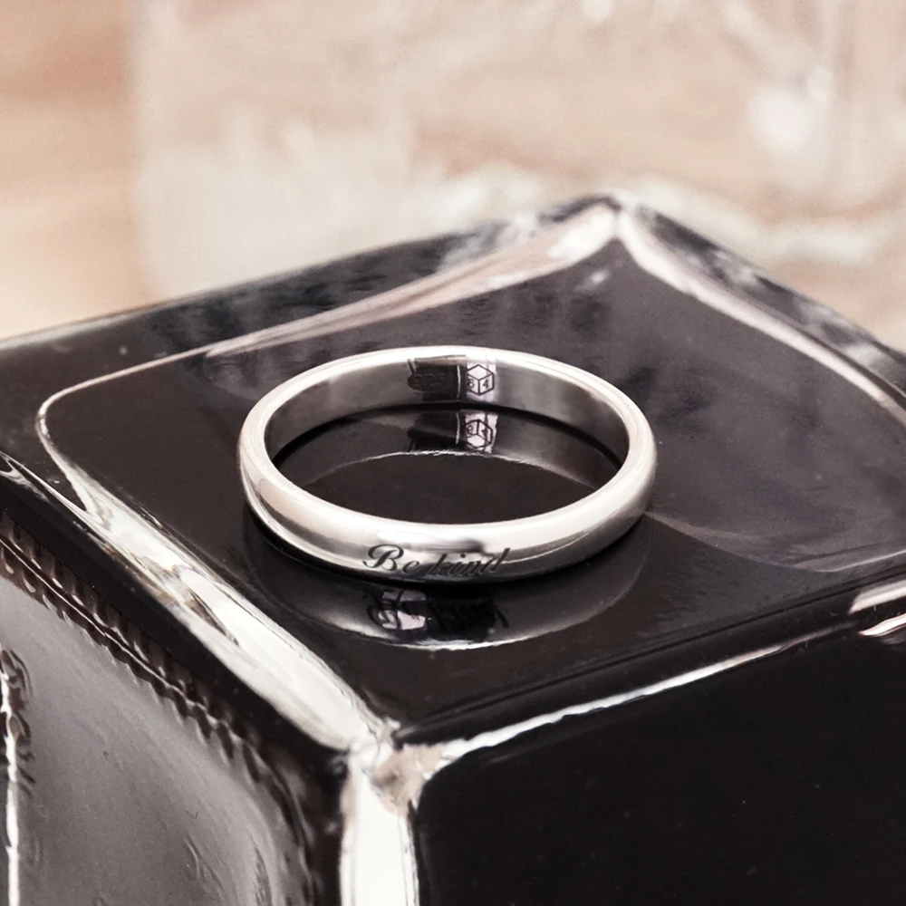 ART64】圓弧銀戒3mm 窄版(925純銀戒指男戒女戒尾戒)