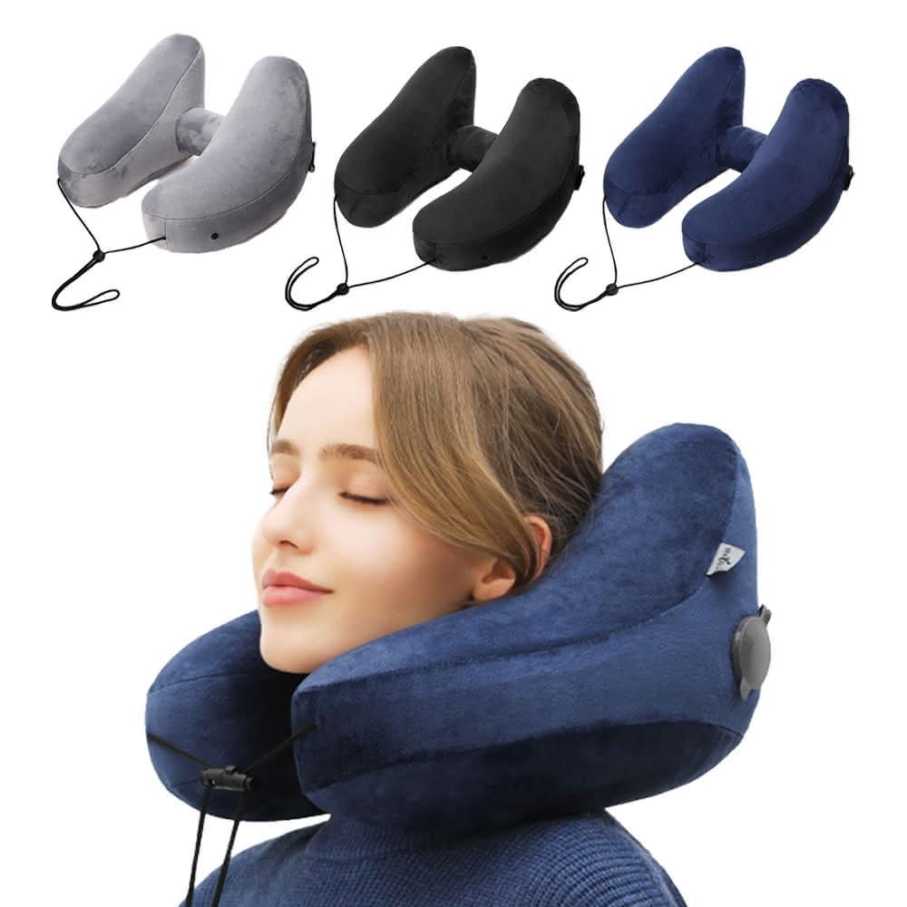 City Roaming 城市漫遊】H型充氣頸枕H型枕充氣枕頭頸枕午睡枕