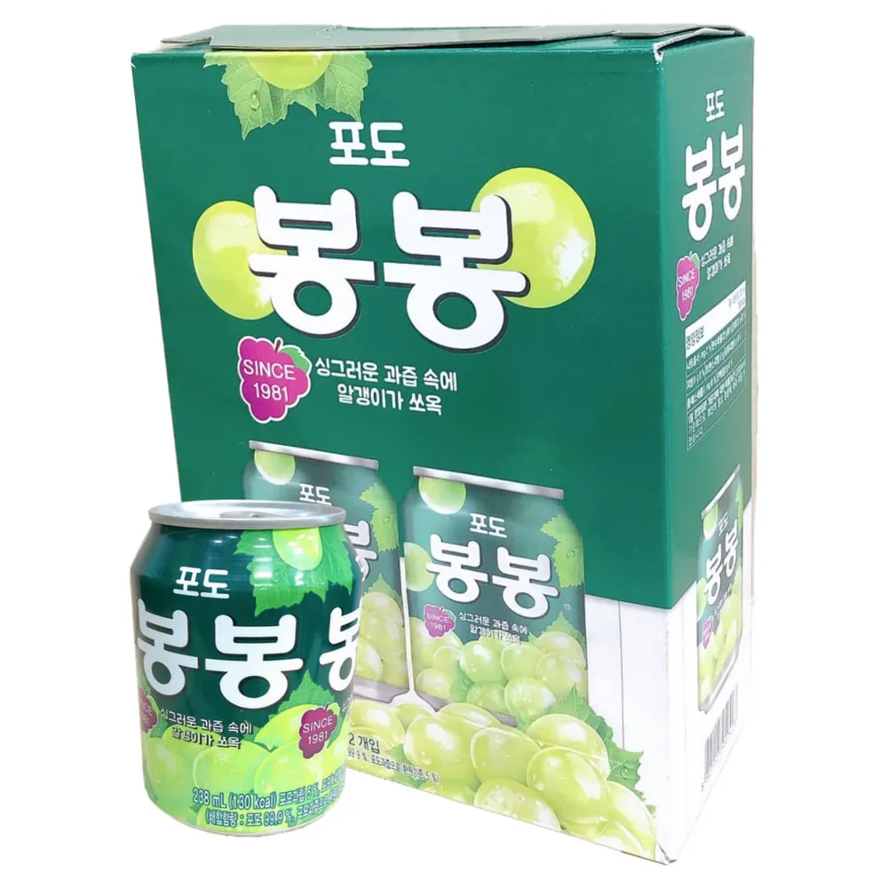 【HAITAI  海太】韓國 葡萄汁 (整盒12入*238ml)