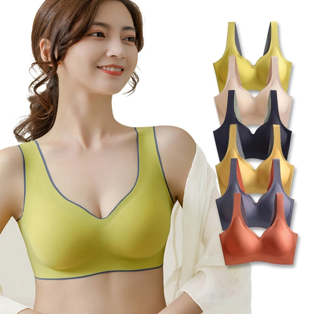 【D.studio】舒適好穿軟Q乳膠透氣無痕涼感運動背心免穿內衣 小可愛 睡眠背心 睡衣 上衣 衣服 瑜珈 女裝
