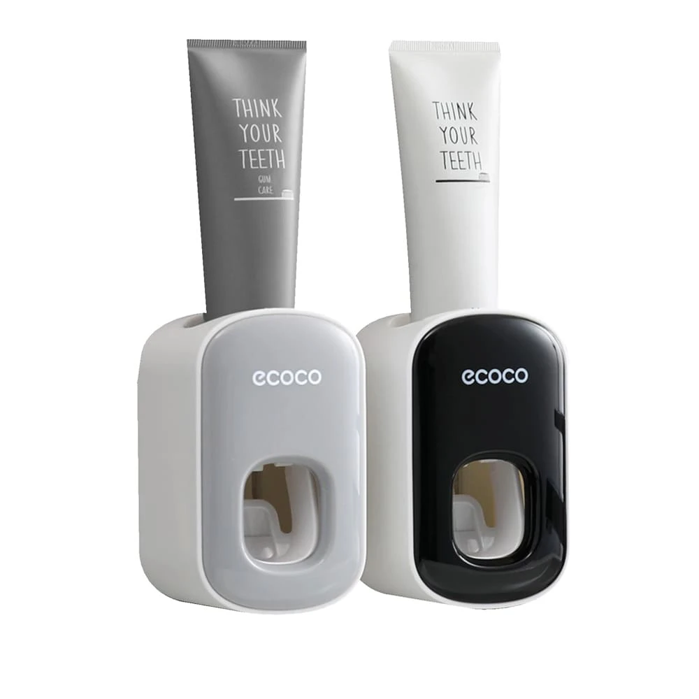 【ecoco】自動擠牙膏器壁掛式 牙膏收納架 自動擠牙膏 牙膏架 牙膏器 擠牙膏器 牙膏 收納 置物 浴室