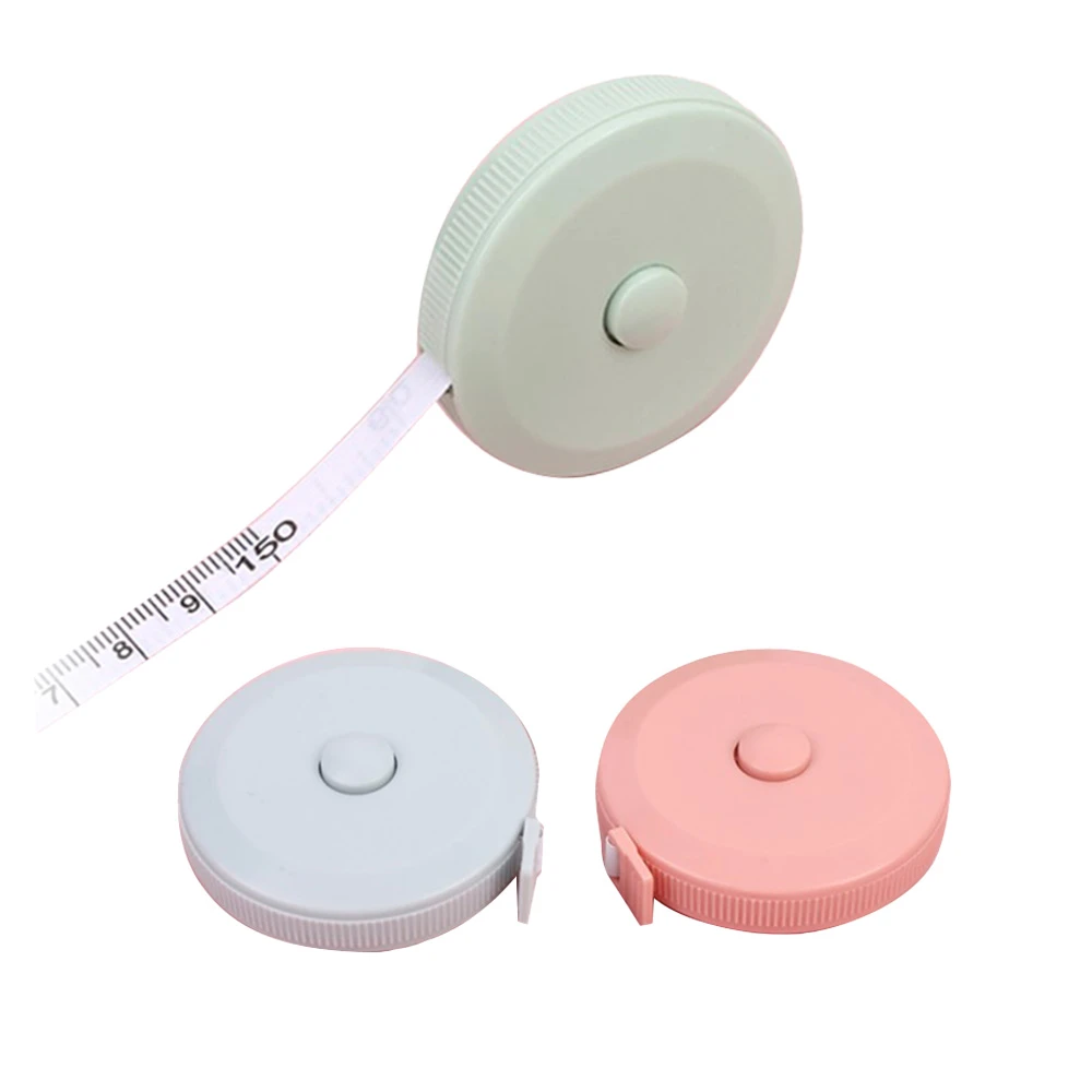 【咪咪購物】馬卡龍捲尺｜1.5米｜一入(三圍測量尺 米尺 卷尺 公分捲尺 捲尺 伸縮尺 可愛捲尺 量衣尺 裁縫尺 軟尺 量尺 長尺 測量尺 迷你捲尺 尺)