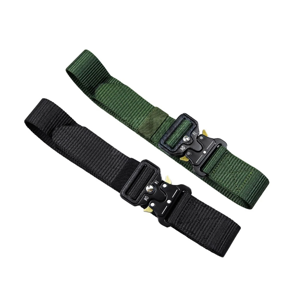 金屬快扣腰帶(38x125mm 快扣式皮帶 尼龍戰術褲帶 戶外 訓練 戰術 快扣型 工作腰帶)