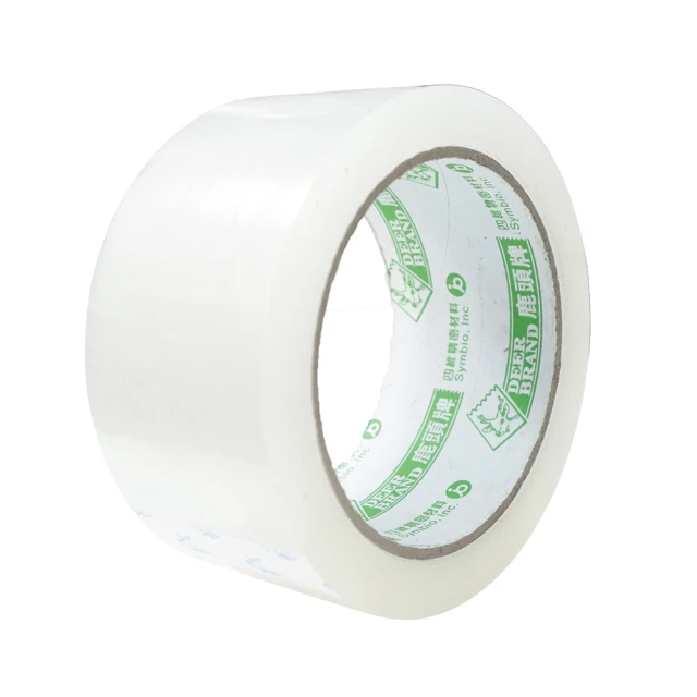 鹿頭牌封箱膠帶(48mm*90y 透明膠帶 經濟款 綠鹿 OPP膠帶 透明封箱膠帶 包貨膠帶 膠帶 寬膠帶)