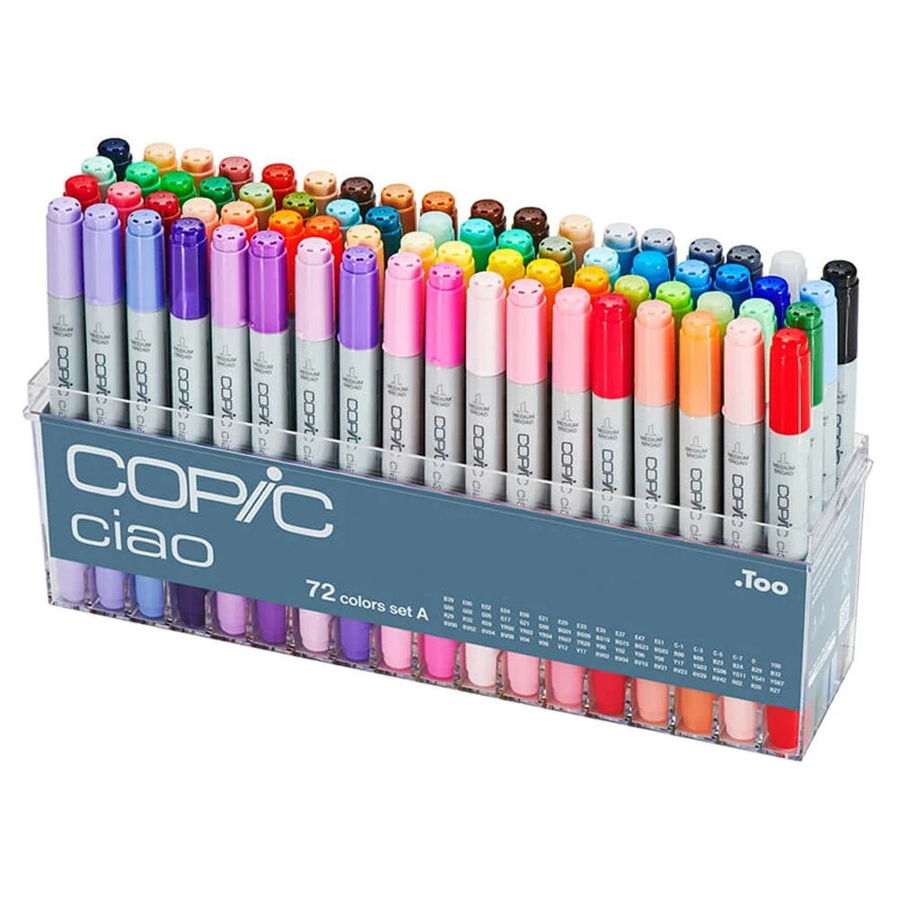 COPIC 72色×3 Copic 酷筆客】Ciao 第三代麥克筆72 Color Set A 72色A色系盒裝