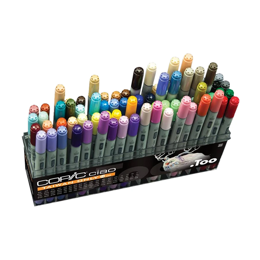 Copic 酷筆客】Ciao 第三代麥克筆72 Color Set A 72色A色系盒裝/盒72A