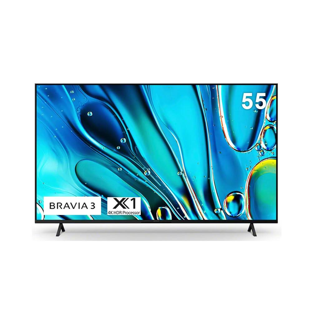 【SONY 索尼】BRAVIA 3 55型 X1 4K HDR Google TV 液晶顯示器 /台 Y-55S30