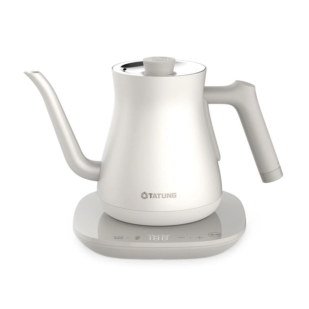 【TATUNG 大同】1.8L 溫控手沖電茶壺 (1機1底座) /台 TEK-0924EA-W
