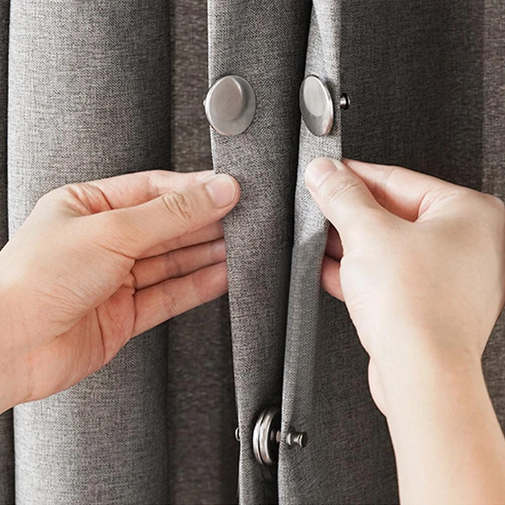 【捕夢網】磁吸窗簾扣 磁鐵扣 金屬扣 對扣 固定扣 磁扣 強磁扣 免縫暗扣 窗簾固定扣 扣子