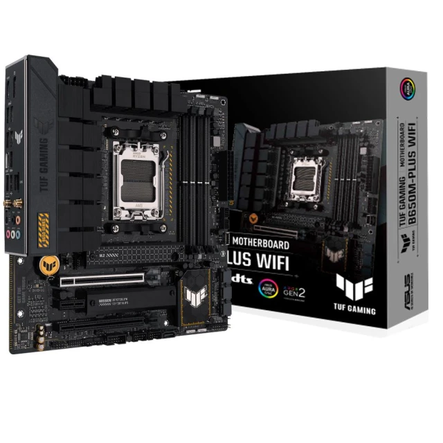 【ASUS 華碩】TUF GAMING B650M-PLUS WIFI AM5主機板M-ATX/3+2年保