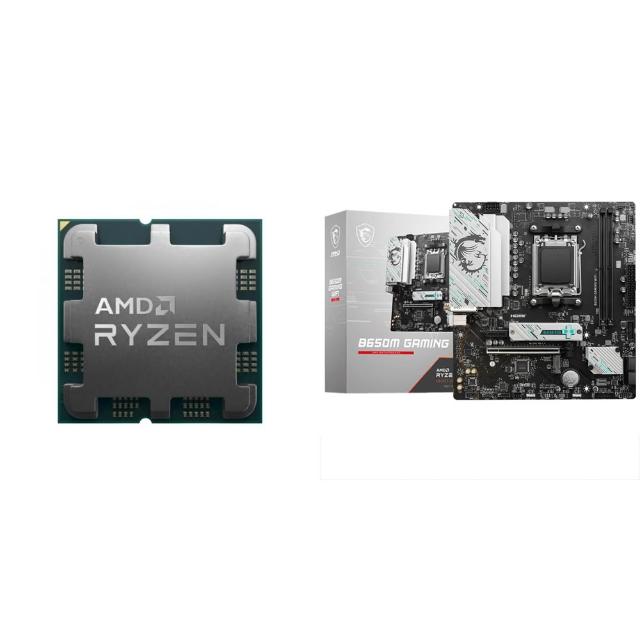 【AMD 超微】〈自MO價〉R7 7700 MPK+微星 B650M GAMING WIFI M-ATX主機板