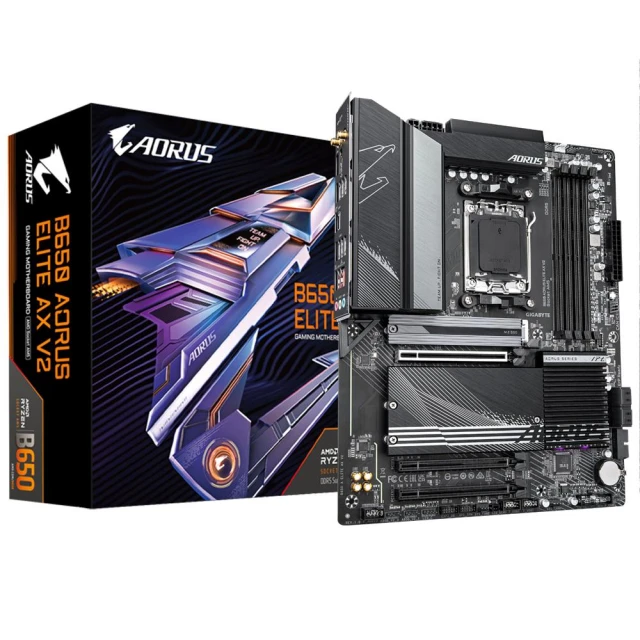 【GIGABYTE 技嘉】B650 AORUS ELITE AX V2 D5 AM5主機板(ATX/3+2年保)