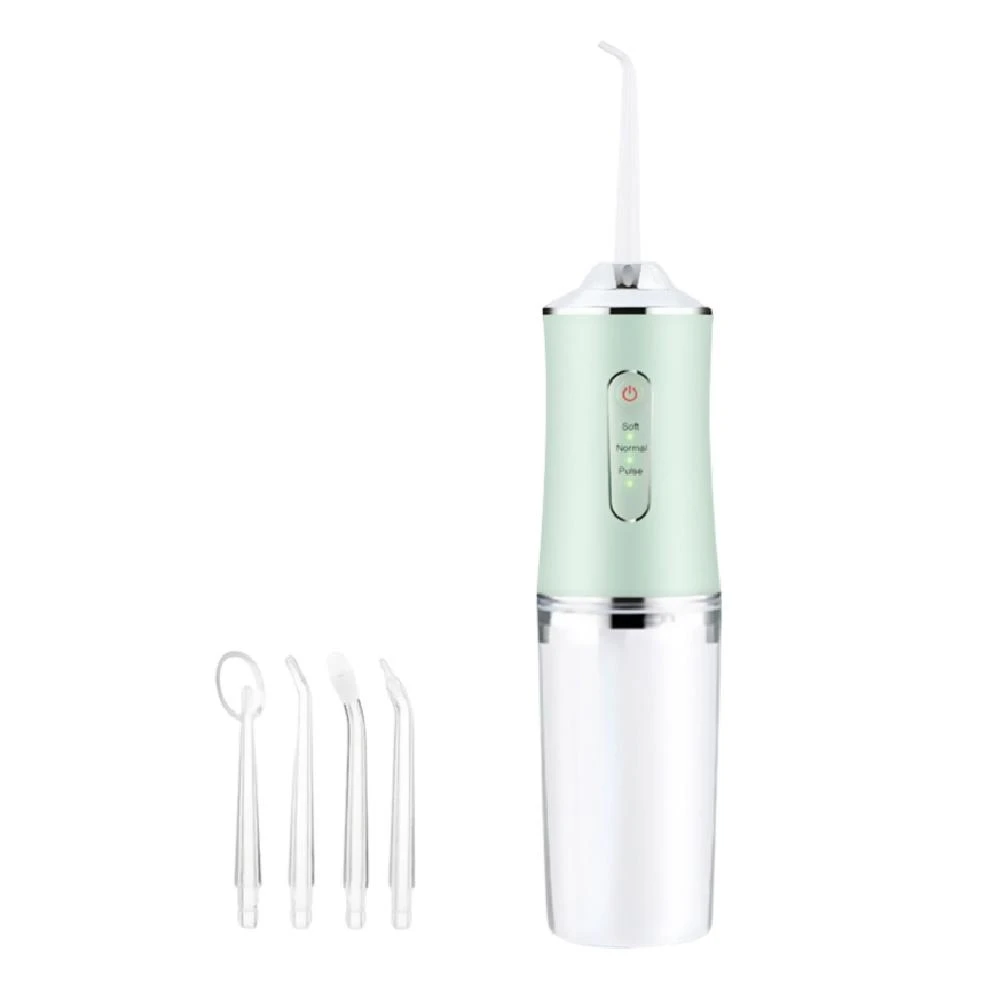 【蕉蕉購物】家用便攜電動沖牙機-附4噴嘴洗牙機 沖牙器 洗牙器 洗牙齒 潔牙器 牙套 口腔清潔