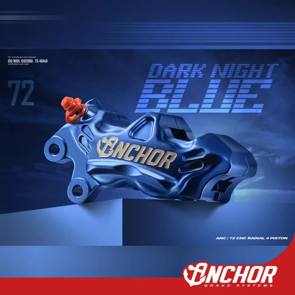 【Anchor Brake Systems】ANC72 銨科 新款 鍛造 對四 卡鉗 鎖點40mm 同徑32mm anchor 對四卡鉗 勁戰