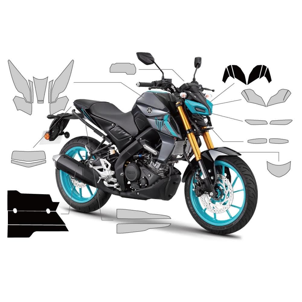 XILLA】YAMAHA MT-15 專用3M犀牛皮保護膜碳纖維卡夢飾貼(細痕