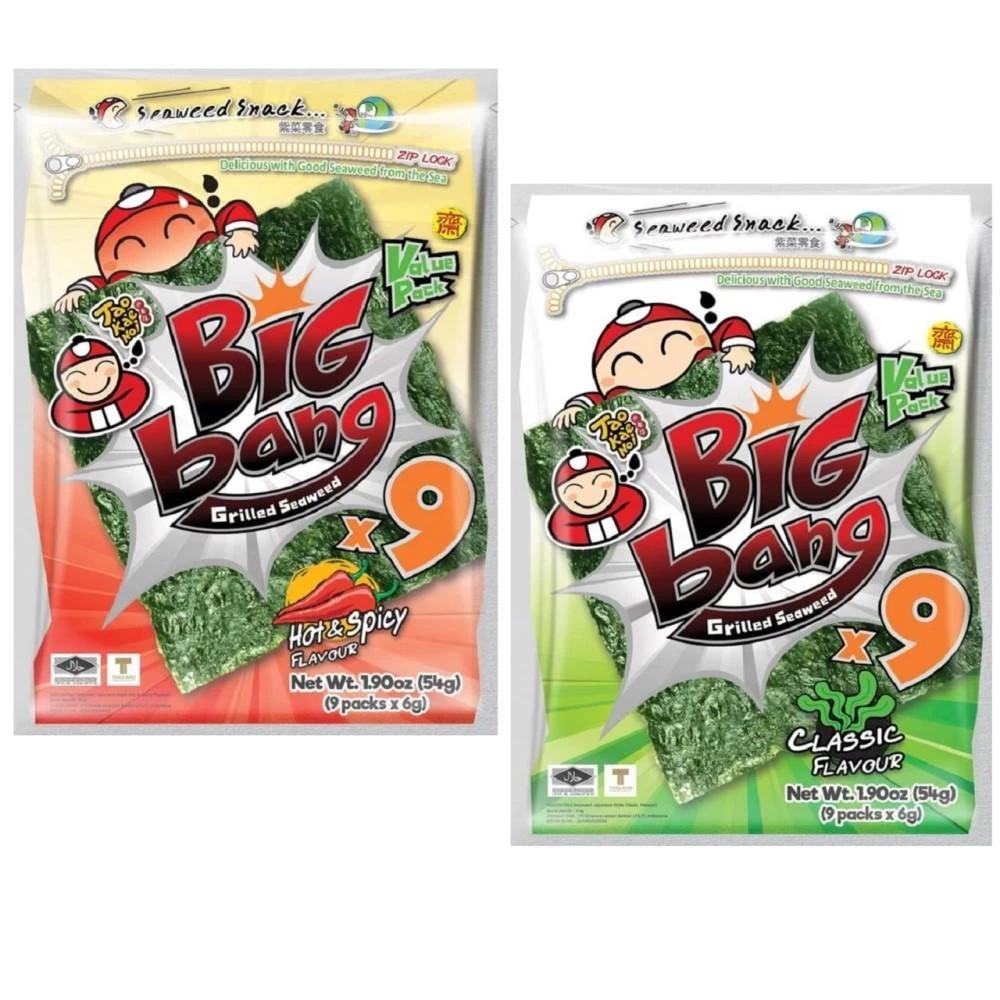 【小老闆】泰國 小老板 超大海苔 BIG babg 大片海苔 辣味 原味 全素 (悠西將)