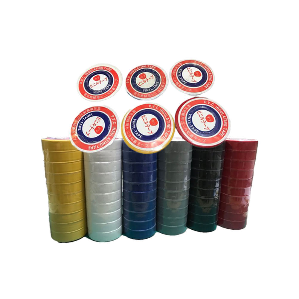 【蘋果牌】PVC絕緣膠帶 7色  10入 電火布 絕緣膠帶 膠帶 水電膠布 電工膠帶 寬18mm 長度16M 