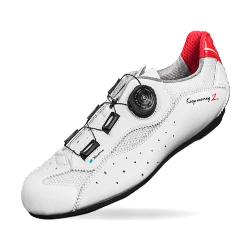 【HASUS】白色HKM06WHT非卡式自行車鞋時尚舒適快扣(二代硬底子完美楦頭比例 久騎不腳麻 薄型鞋底)