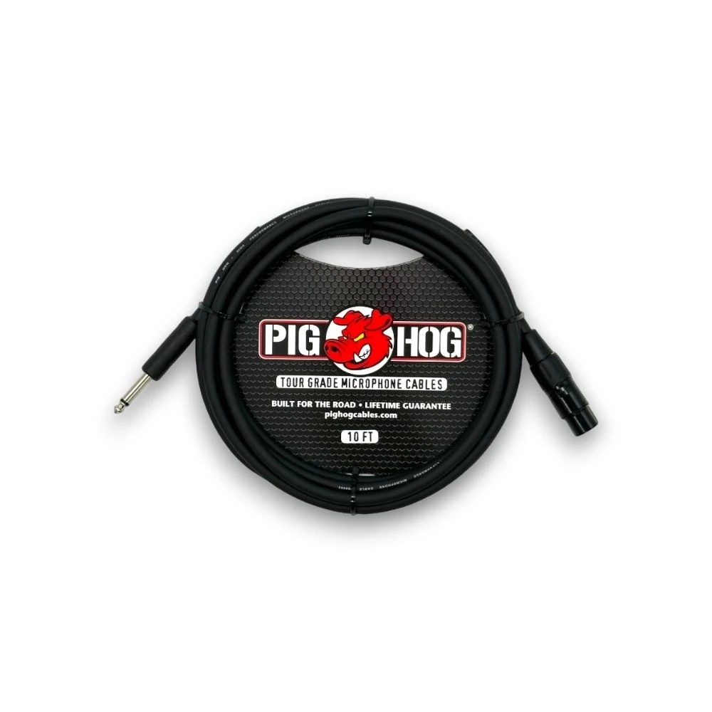 【PIG HOG】終身免費保固 10呎Hi-Z麥克風導線｜PHM10Z樂器導線 6.3導線 XLR導線 播客 MIC