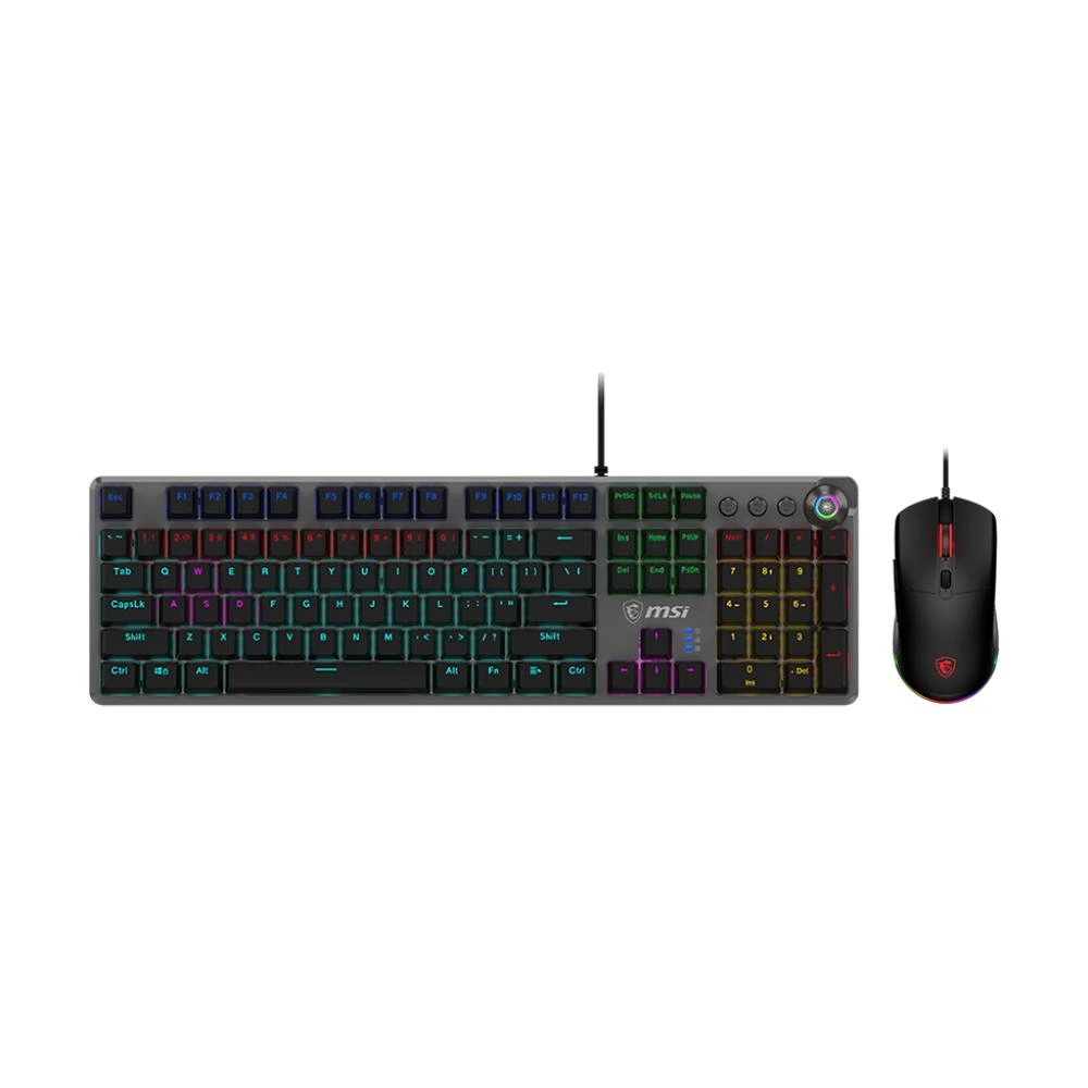 【MSI 微星】FORGE GK310 COMBO TC 電競機械鍵盤滑鼠組(線性紅軸)