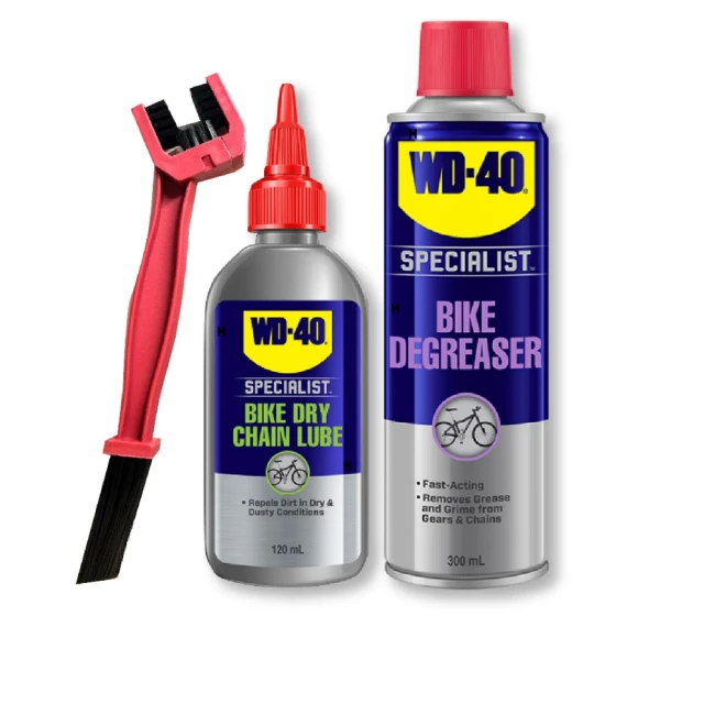 【WD-40】BIKE 鍊條清潔組合包 乾式鏈條油(自行車 清潔劑 碳纖維 公路車 越野車 潤滑油 單車 WD40 哈家人)