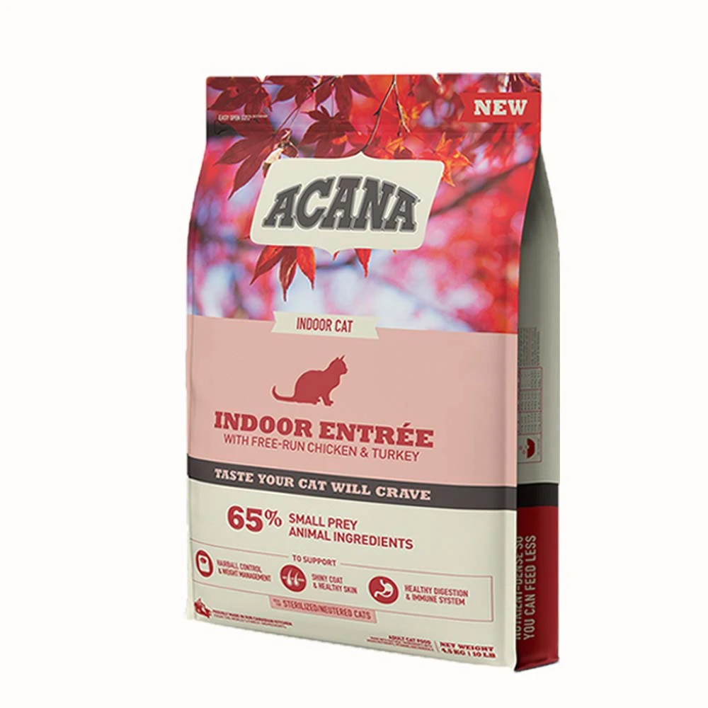 【ACANA】室內開胃貓 低GI配方 4.5KG(放養雞肉 鯡魚+蔓越莓全齡貓 完美體態)