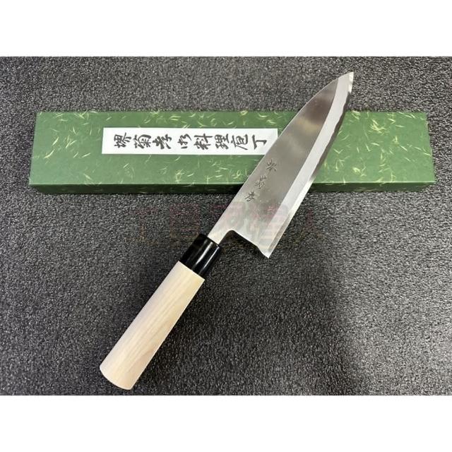 良品 堺菊孝 改良霞研 料理包丁 210m/m 出刃包丁 別打 堺