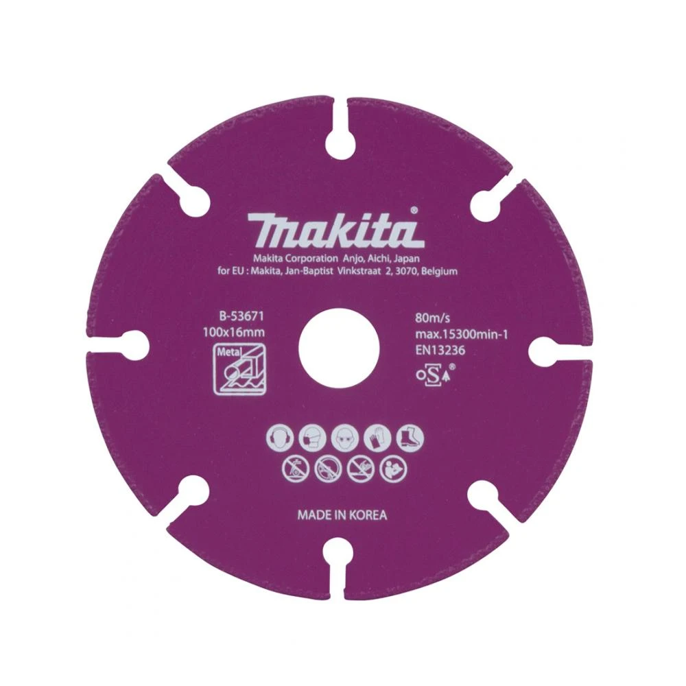 【MAKITA 牧田】原廠 4 切斷鑽石鋸片 B-53671 適用:鐵管 白鐵 金屬類 PVC管材 板材 石材 中崙五金